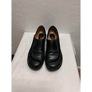 Women's Clarks Artesan Black Leather Shoes 8M